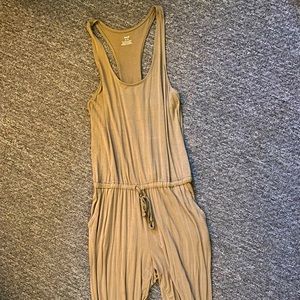 Olive green Aerie jumpsuit
